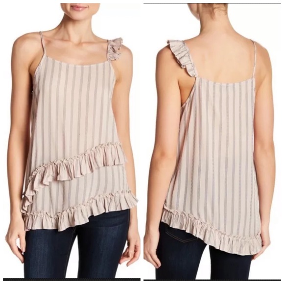 Ro & De Tops - 🆕 Ro & De Asymmetric Ruffled Cami XL